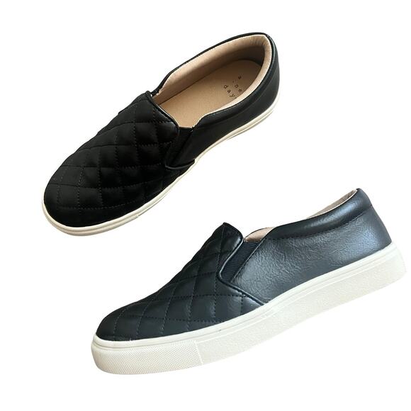 A NEW DAY Reese Quilted Slip On Shoes Black 5 - Picture 3 of 5